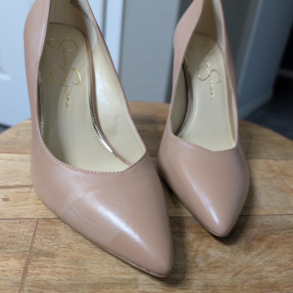 Jessica Simpson Blush Nude Pointed-Toe Stiletto Pumps - Picture 4 of 6